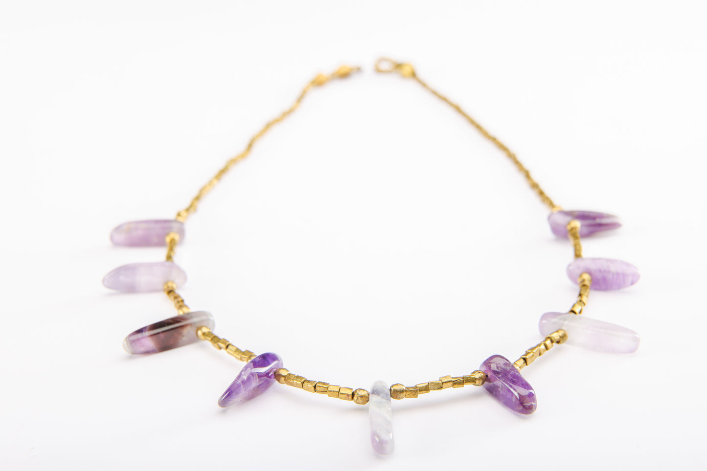 Amethyst Brass Harmony Necklace