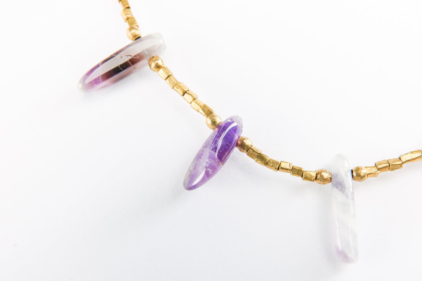 Amethyst Brass Harmony Necklace