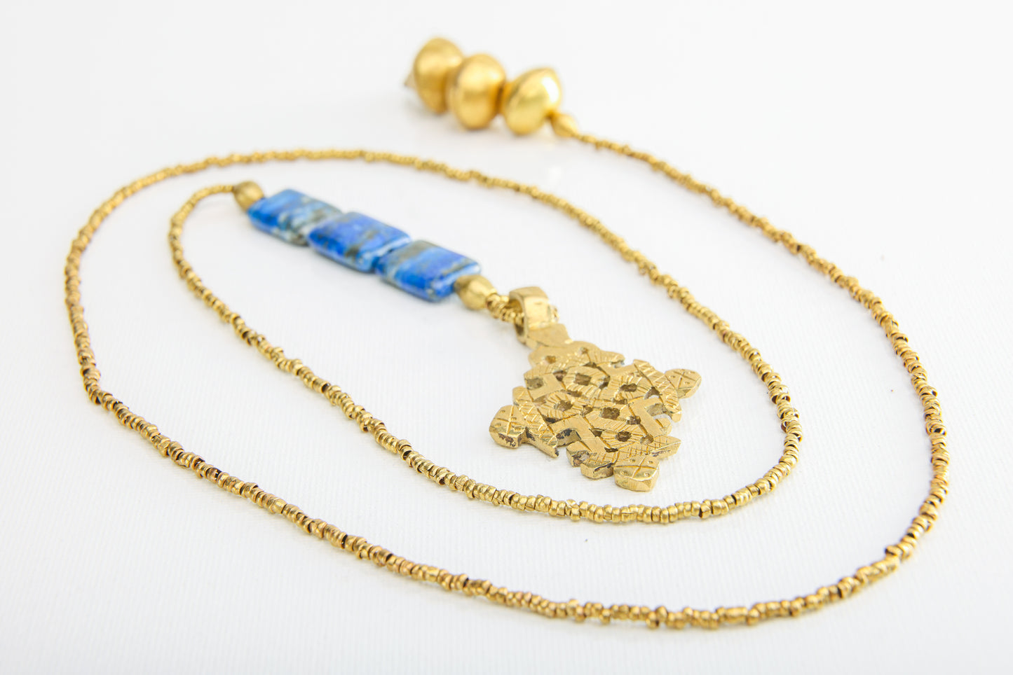 Elegance: Lapis Versatile wrapped Necklace