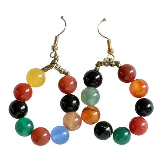 Multicolor Gemstone earrings