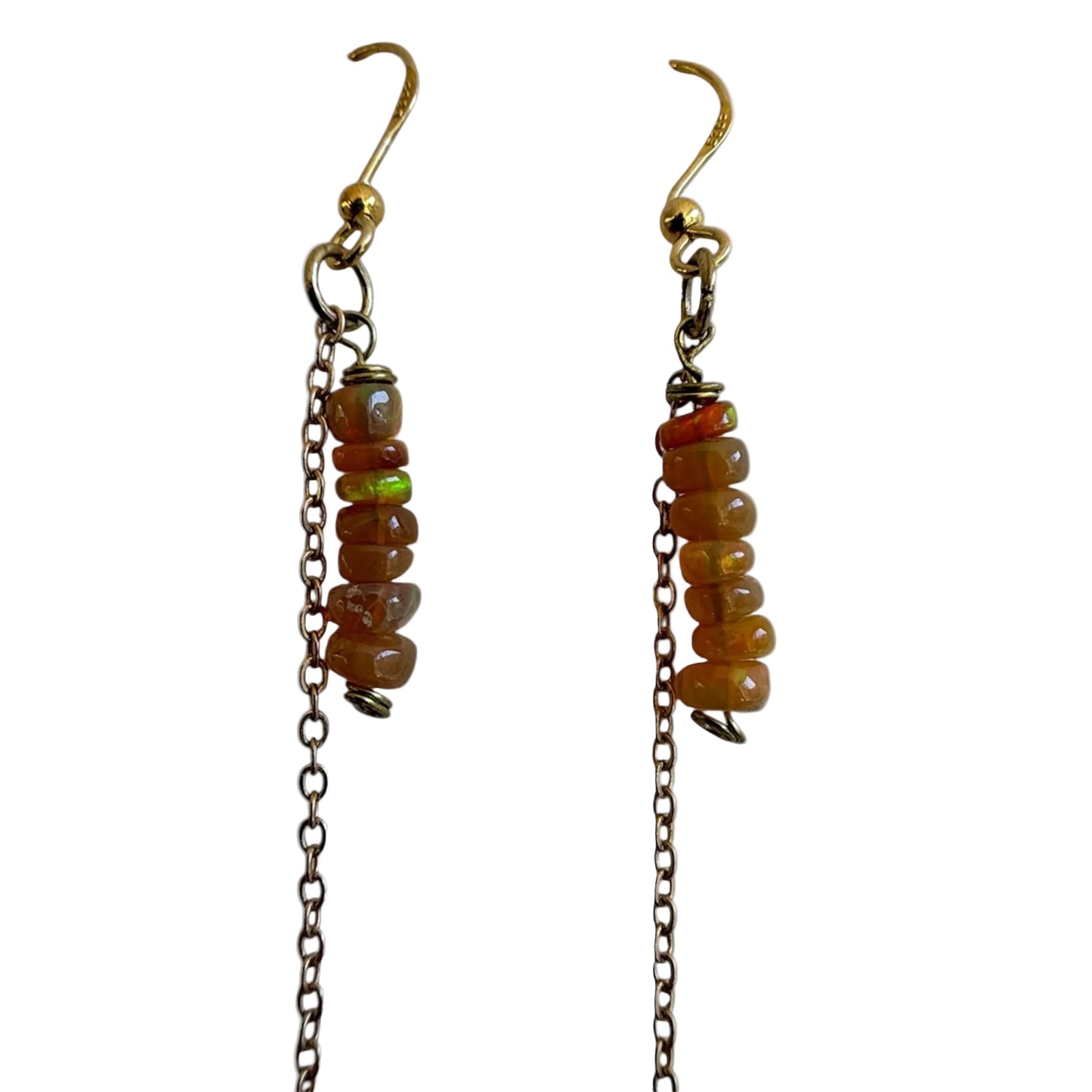 Ethiopian opal earrings