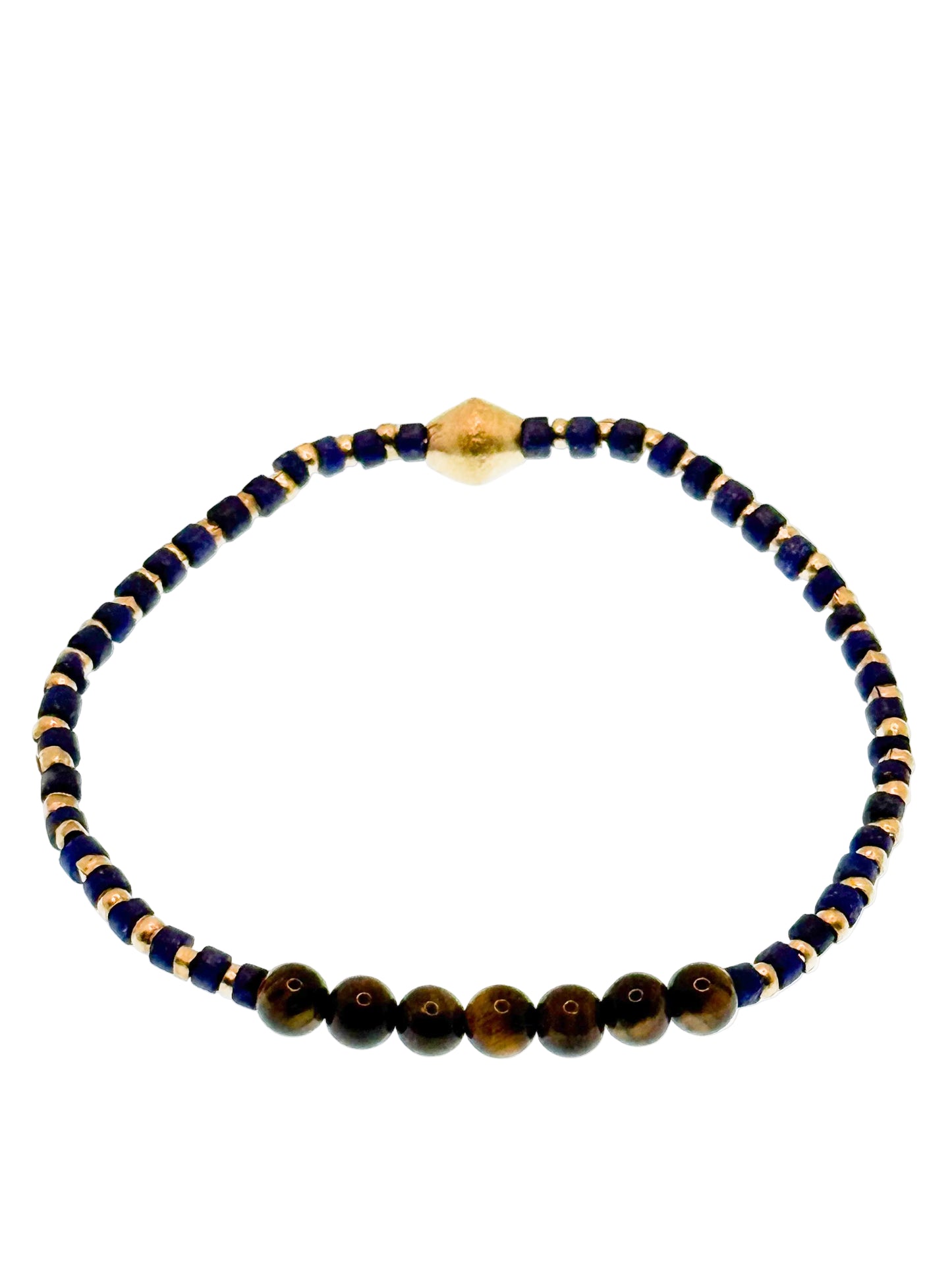 Lapis Tiger eye bracelet