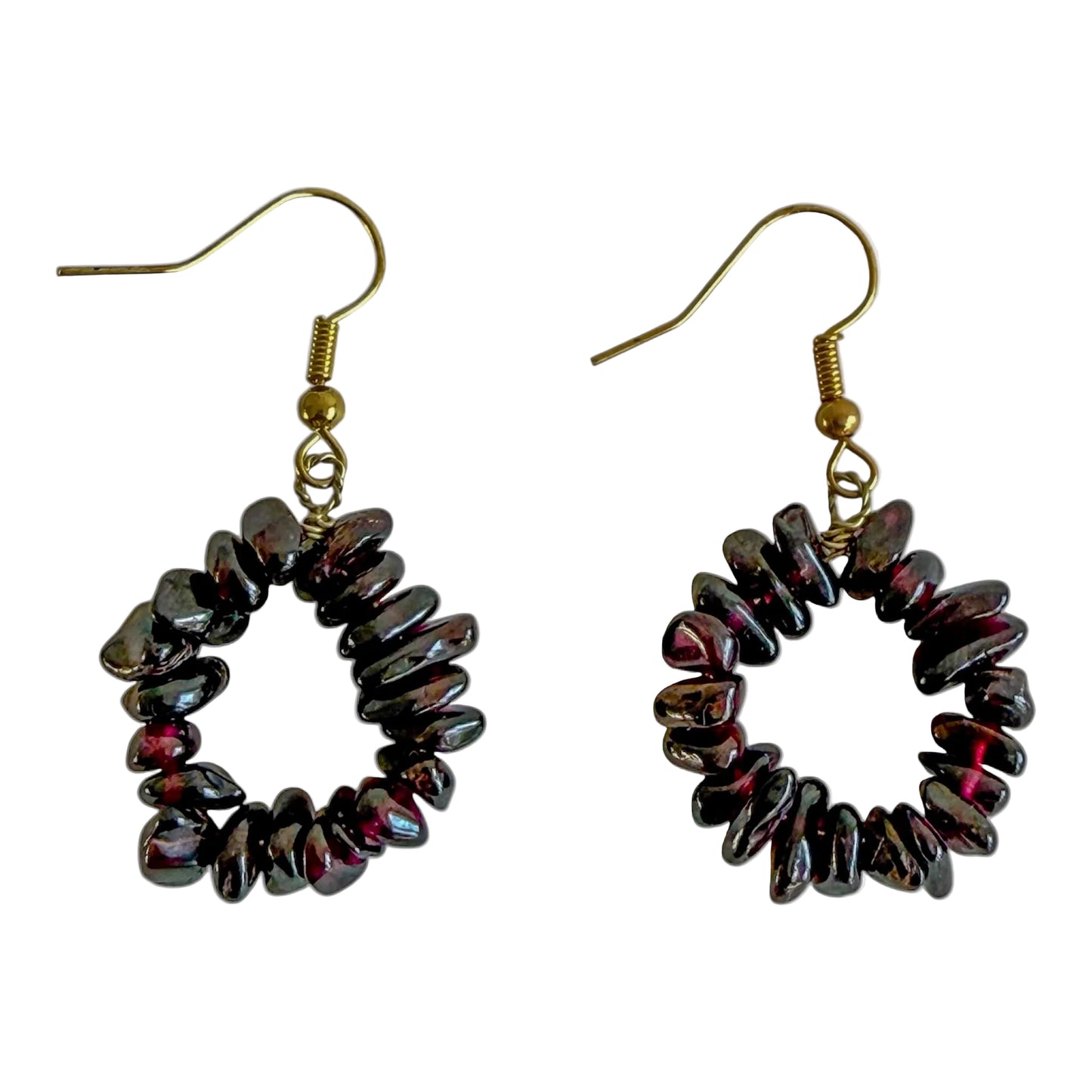 Garnet earrings