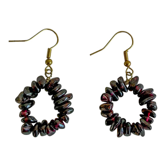 Garnet earrings